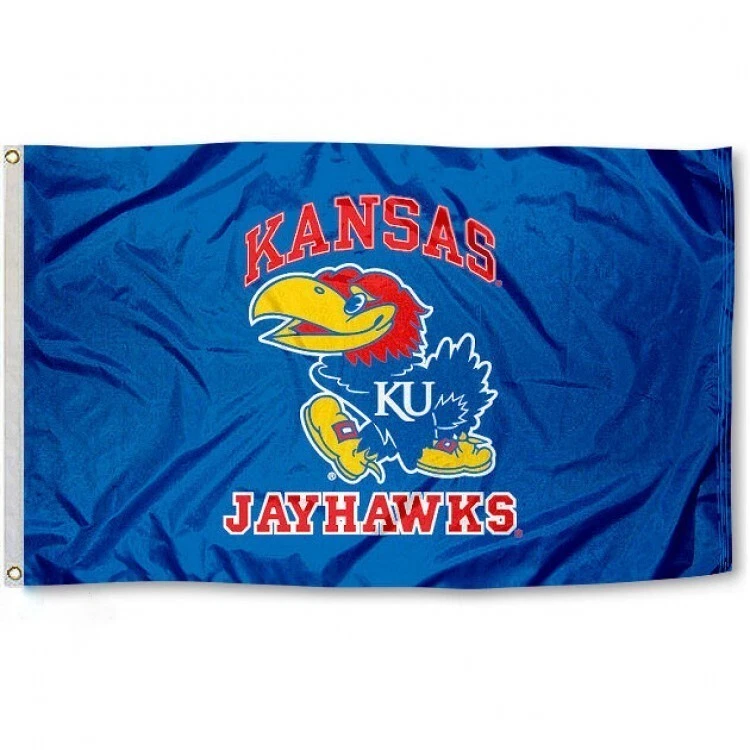 KANSAS JAYHAWKS 3'X5' FLAG BANNER ***100% FULL COLOR ON BOTH SIDES OF FLAG*** - Image 4 of 4