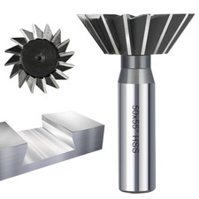 1x HSS Dovetail Slot Milling Cutter Straight Shank End Mill Bits 45/55/60 Degree
