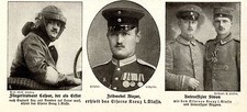Fliegerleutnant Caspar der als Erster nach England flog ausgezeichnet *  WW1