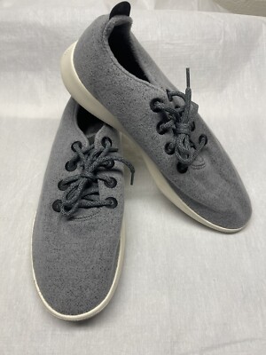 allbirds Men\'s Lace-Up Wool Sneakers Allbirds Wool Runners Mens 10 Dark Gray Running Shoes Lace  main image 3
