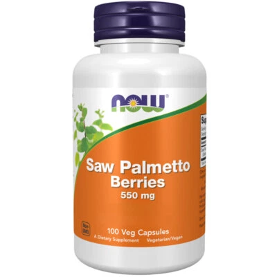 Now Foods, Saw Palmetto Berries, 550mg, 100 Veg.Kapseln - Blitzversand - Bild 1 von 3
