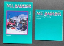 Mt Bachelor Cross Country/Alpine map & Mtn Guide OREGON SKI TRAIL MAP 1988-1989 