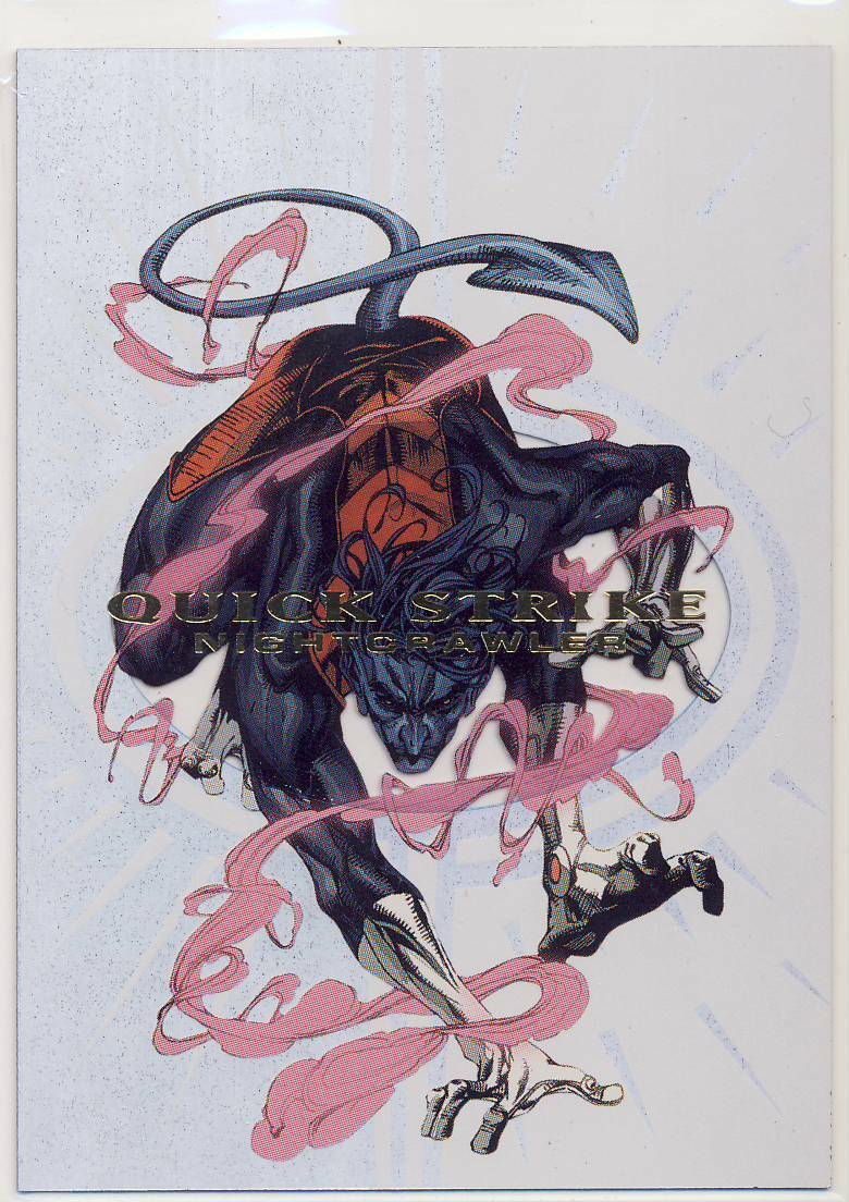 2013 Marvel Fleer Retro Acetate Insert Card Quick Strike 8QS Nightcrawler