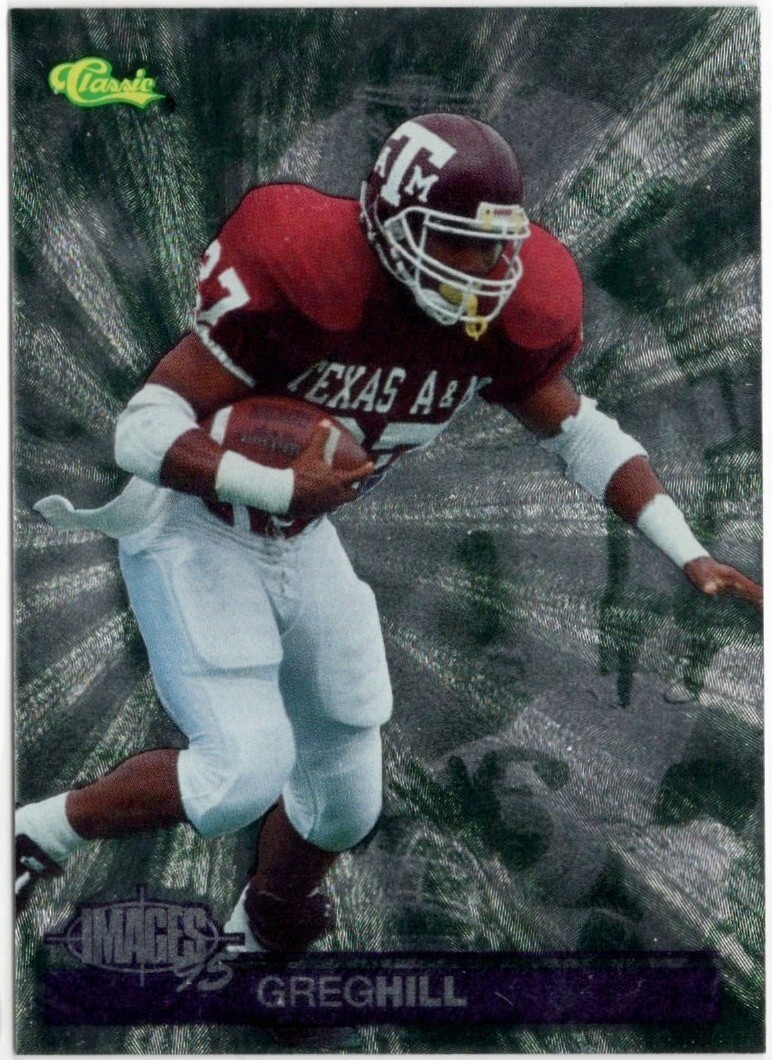1995 Classic Images Four Sport Greg Hill Rookie Card #62