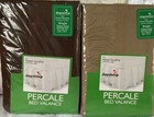 Job Lot 2 X Single 100% Percale Cotton Base Valance High Quality BNIP L296