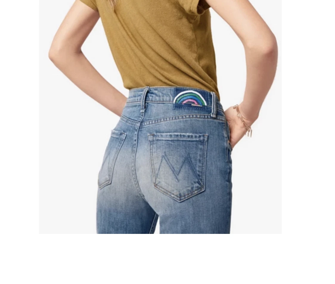 Mother denim store rainbow pocket