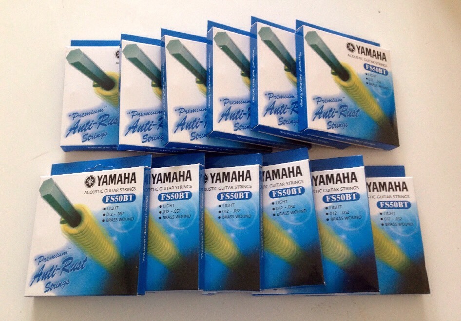 4x Yamaha FS50BT Acoustic Guitar Strings Original OEM Factory Ships