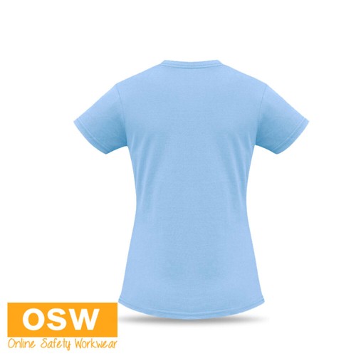 Womens Ice Short Sleeve Tee Ribbed Neck Band Long Lasting & Durable T10022 - Picture 43 of 49