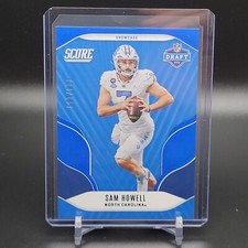 2022 Score Sam Howell Showcase NFL Draft RC #/100 UNC Tar Heels Commanders