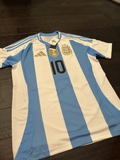 Adidas Messi Argentina Jersey 2024 Home Soccer Shirt IP8409 Men Size S