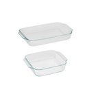 Pyrex 2Piece Basics Bake Basics 8"/2 quart bake dish1-Basics 3 quart ...