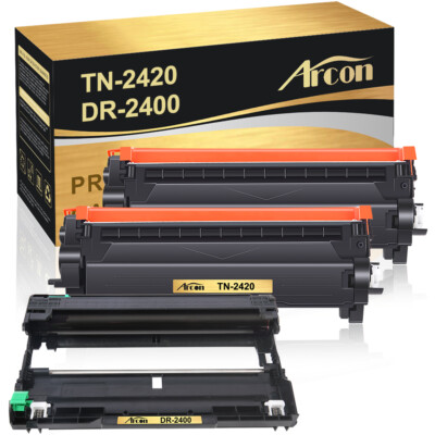 2 Toner + Trommel Compatible with Brother TN-2420 DR-2400 DCP-L2530DW HL-L2350DW