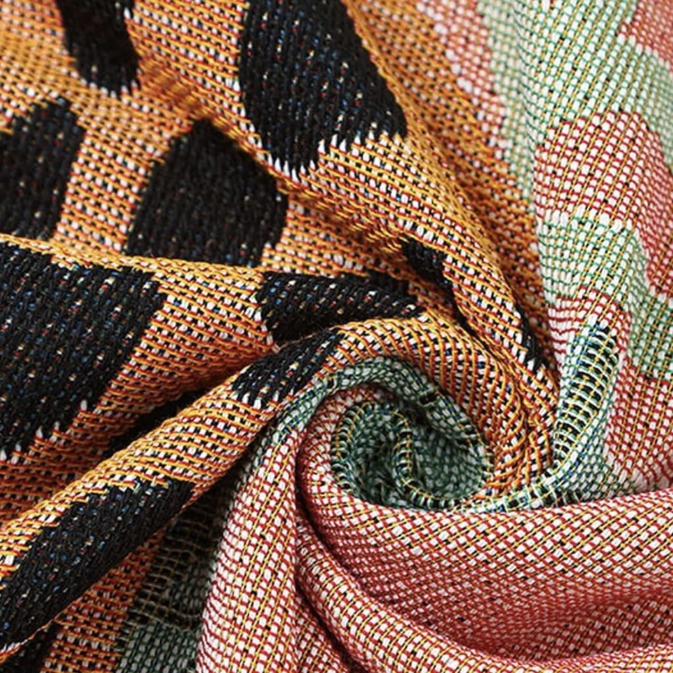 Nuevo Anthropologie Boho Jungle Borla Manta Colcha Edredón - 63" x 51" Foto 3 de 4