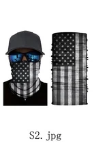 USA Flag Neck Gaiter Face Mask Bandana Head Band Multi-Use Tube Scarf Face Cover