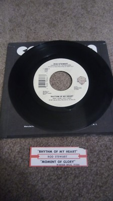ROD STEWART ''RHYTHM OF MY HEART / MOMENT OF GLORY'' 45