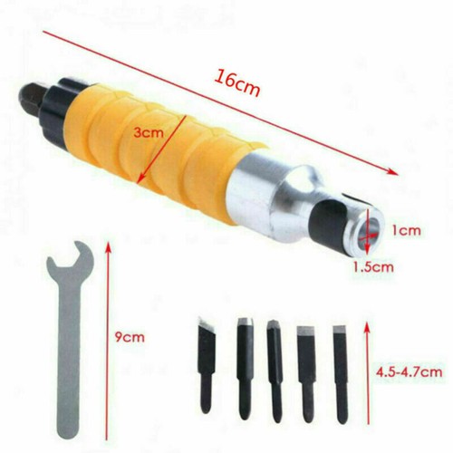 Wood Chisel Carving Knives Wrench Flexible Electric Drill Shaft Hand Tool Set - Picture 6 of 12