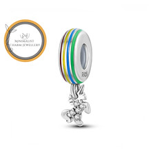 Dije espaciador unicornio arco iris, dije unicornio, dije animal, dije regalo mujer