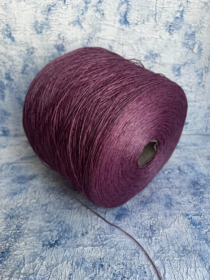 Linen fine yarn on cone 100% Linen  450m/100g (492yards/3.52oz), Per 100g/3.52oz - Image 3 of 4