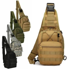 Tactical Sling Bag Chest Shoulder Backpack Military MOLLE Crossbody Bag for Men