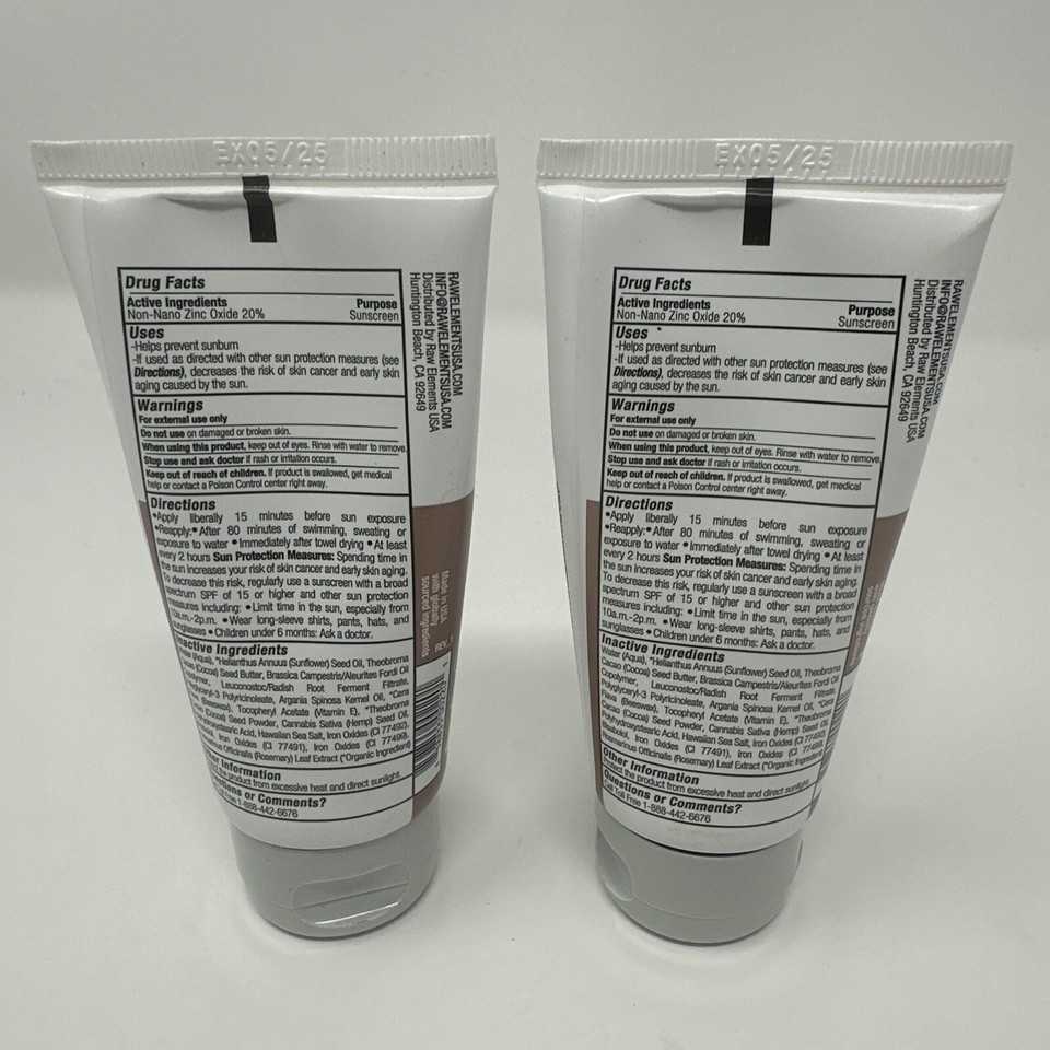 Raw Elements Tinted Daily Face Moisturizer SPF 30 1.8 fl oz Ex 05/25 eBay