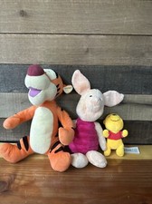 Winnie The Pooh Plush Lot Disney Tigger Piglet and Pooh