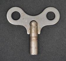 Vintage Unbranded Brass Clock Winding Key - Size 12
