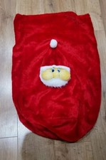 Christmas Red Santa Sack Drawstring, Hanging