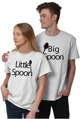 His Hers Matching Boyfriend Girlfriend Couple Womens Graphic Crewneck T Shirt Te