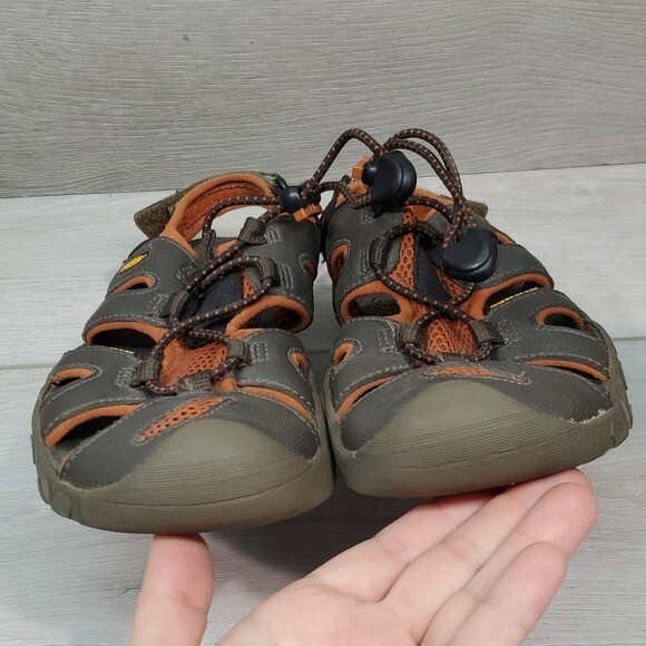 Scarpe sandali impermeabili Keen Big Boys Youth outdoor escursionismo comodi in pelle taglia 3