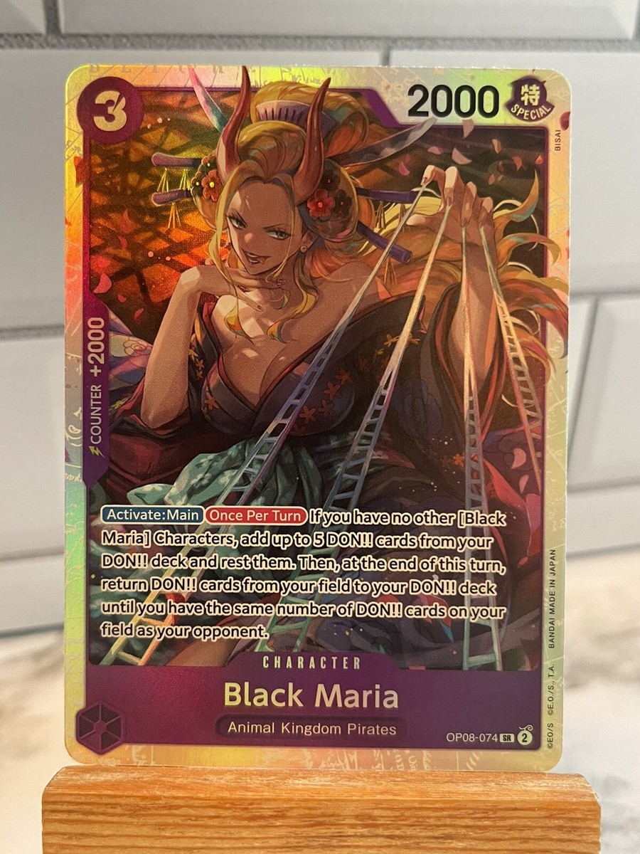 Black Maria OP08-074 (Super Rare) Two Legends ONE PIECE NM English