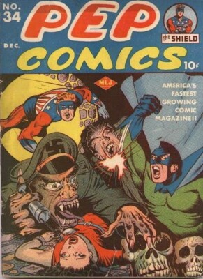 PEP COMICS #1-71 GOLDEN AGE ARCHIE MLJ BOOKS ON PC DVD ROM THE SHIELD 