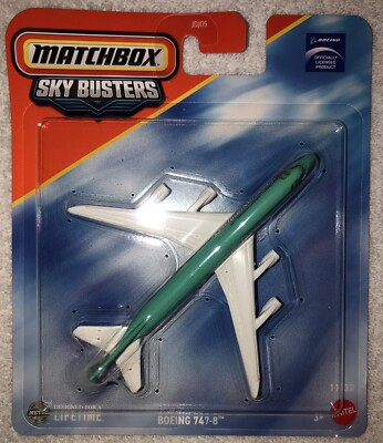 Matchbox Sky Busters #11/32 Boeing 747-8 GREEN | LOKELANI AIRLINES | NEW RELEASE