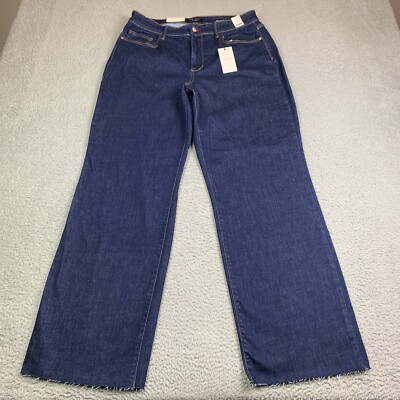 Judy Blue Straight Fit Jeans Women's 18W HW Dark Wash Raw Hem JB82512DK NEW