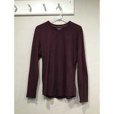 Segments Women's Base Layer Top 100% Merino Wool Maroon Size L Outdoor Hiking