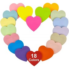 Herz Haftnotizen bunte 18 Farben stark klebend Büro Schule Dekoration