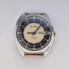 SLAVA Vintage Soviet mechanical mens Wrist watch.  Automatic. needs attention
