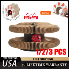 Magic Foldable Cat Scratching Board Toy No Crumbs Resistant Cat Scratching Board