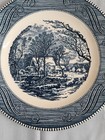 Vintage Currier & Ives The Old Grist Mill Dinner Plate 10" Royal China Plate  — photo 3
