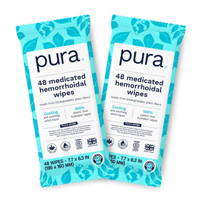 XL Flushable Medicated Wipes for Hemorrhoid Relief, Extra-Large, Fragrance-Free