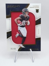 Jaylin Noel 2025 Immaculate Clearly Rookie Jumbos /99 Texans Jersey Patch RC SP