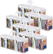 Stock Your Home DVD Storage Bags Set of 6 Media Organizer Bag 6 Pack, White