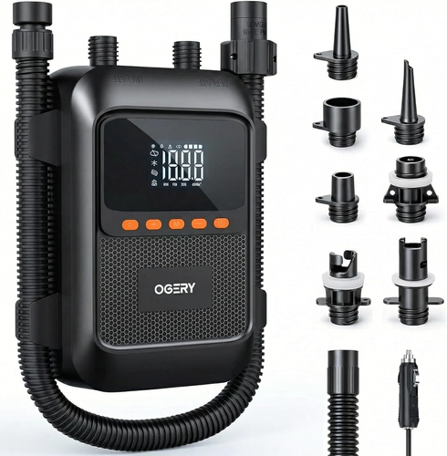 Paddle Board Electric Pump with Safe & 30% Faster Dual Stage Inflation & Deflati - Picture 1 of 12