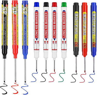 Tieflochmarker Set wasserfest für bohrungen auf Holz Kunststoff Metall 20 30 45m