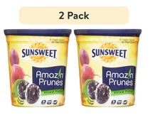 Sunsweet Amazin Prunes, Pitted, 16 Oz (2 Pack)