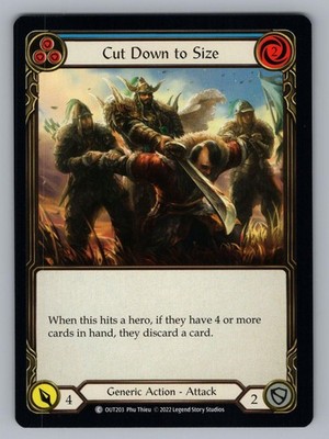 CUT DOWN TO SIZE (BLUE) OUT203 C FLESH AND BLOOD NM PHU THIEU#!