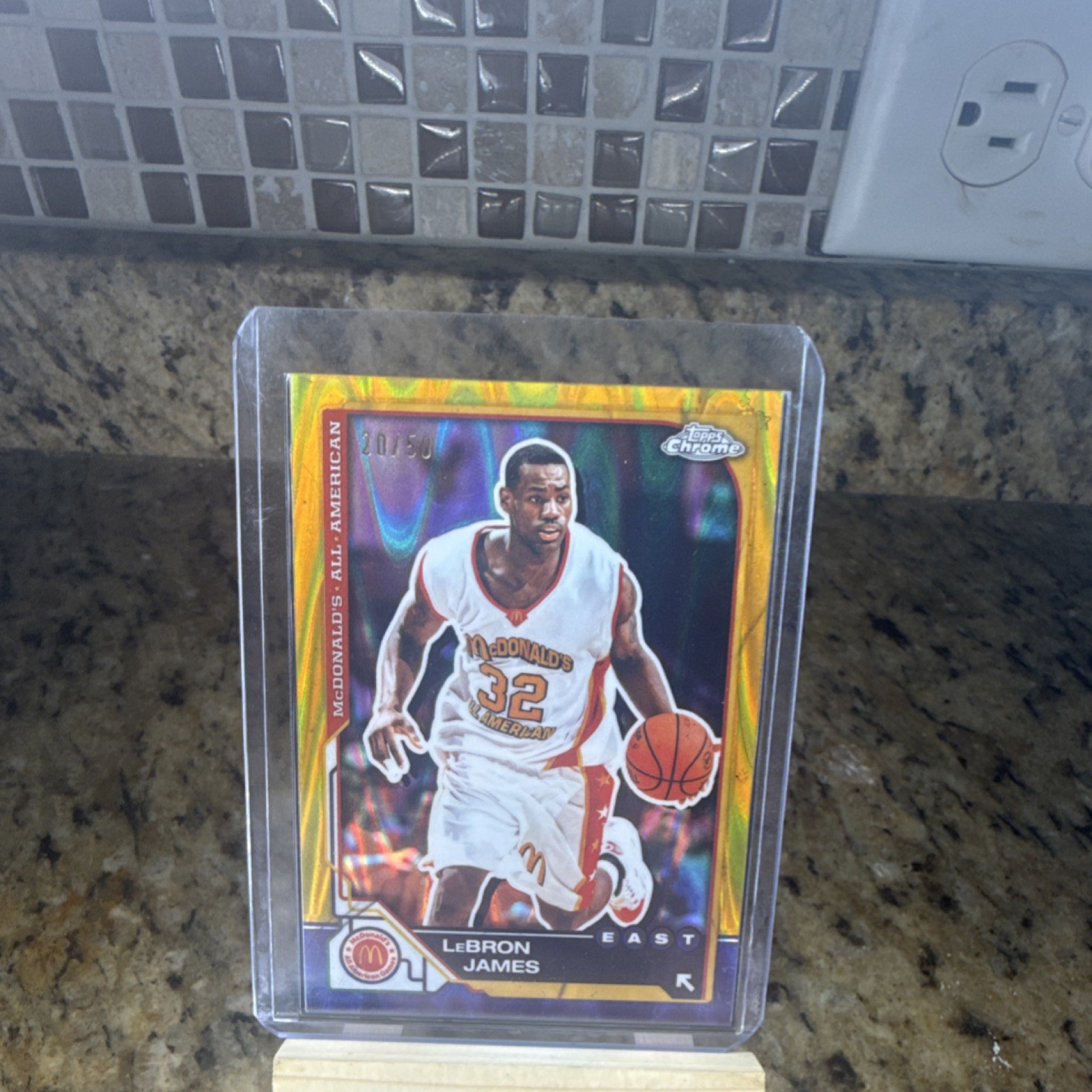 Topps 2003 Chrome LeBron James Gold Refractor Rookie #98/50