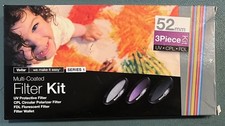 52mm Vivitar Series 1 Filter Kit UV CPL FLD Multi-Coated 3pc NEW Sealed