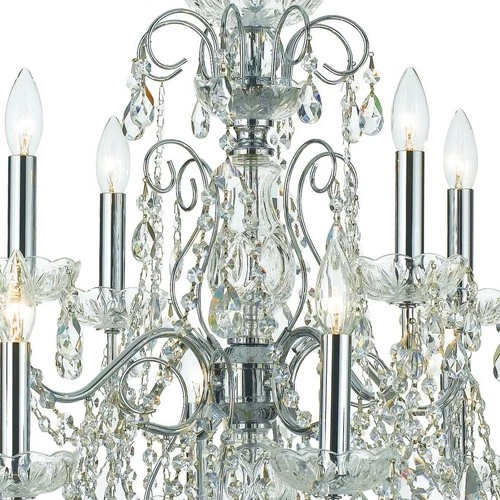 Imperial 29 1/2" Wide Polished Chrome 12-Light Chandelier - Picture 4 of 5