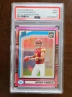 2024 Panini Donruss - Rated Rookie Jayden Daniels #389 Optic Preview Pink Prizm