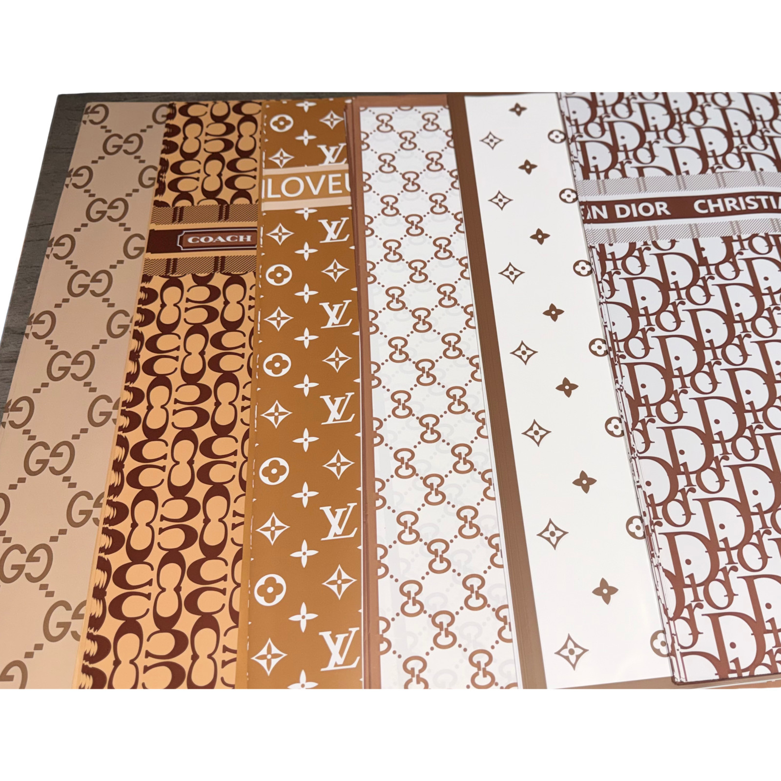 Bundle -30 Sheets (6 Designs ,5 Each) |22x22 In Floral & Mod